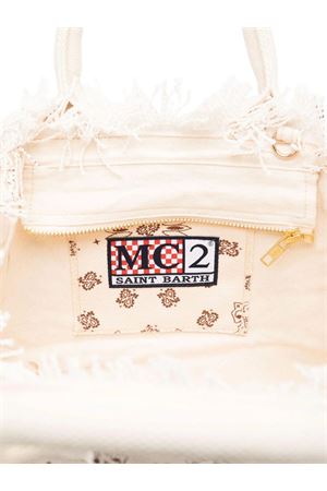 cream and brown cotton bag SAINT BARTH KIDS | COL000102565L